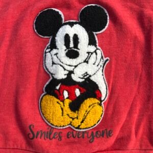 Disney Mickey Mouse‎ Sweatshirt Toddler Girls Red "Smiles Everyone" Pullover 18M